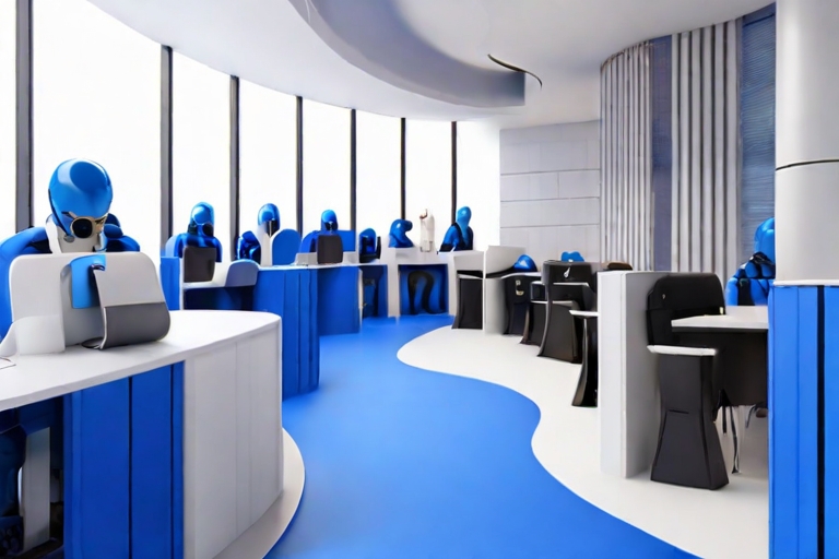 Default IT MSP outsorce services white and blue 0
